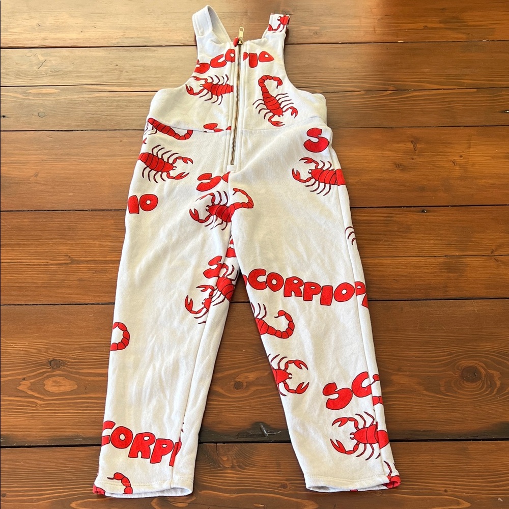 Mini Rodini - Scorpion Dungarees Grey - 100% Cotton - 3-5yrs